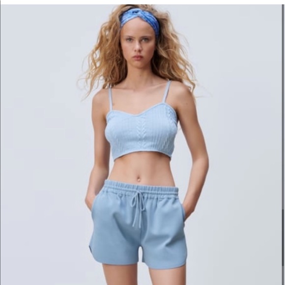 Zara cable knit crop top - Picture 3 of 4